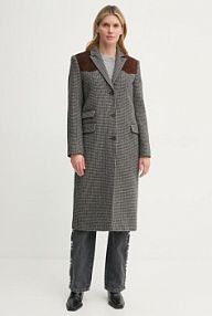 Płaszcz The Kooples  szary damski FMAN29002K