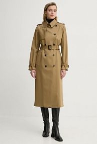 Płaszcz The Kooples  zielony damski FTRE29002K