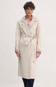 Płaszcz Oui  beżowy damski 89837