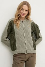 Kurtka przejściowa aeronautica militare  zielona damska AF488DL543