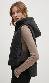 Kamizelka Sisley  czarna damska 6G6HW800L