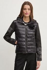 Kurtka przejściowa Desigual  czarna damska 24WWEWBL