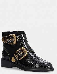 Botki Kurt Geiger London  czarne damskie 3481105219.BL