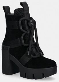 Botki na obcasie United Nude  czarne 107640157