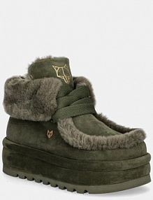 Śniegowce Naked Wolfe  zielone damskie Bambi.Dark.Ol