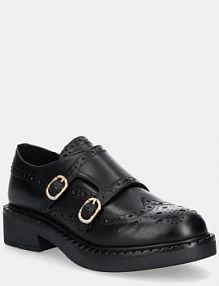 Półbuty sznurowane Twinset  czarne damskie 242TGT092.000