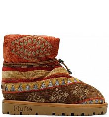 Śniegowce Flufie  brązowe damskie S11.SOIL