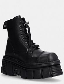 Botki na obcasie New Rock  czarne M.NEWMILI083.