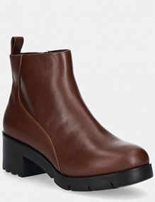 Botki na obcasie Camper  brązowe K400228.008