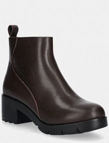 Botki na obcasie Camper  brązowe K400228.009