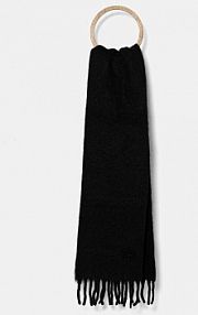 Szalik RUSLAN BAGINSKIY  czarny damski SKR033.WNAM.B