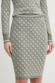 Spódnica mini Guess  zielona W4BD53.Z37K0