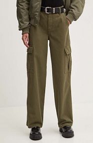 Jeansy Guess Jeans  zielone damskie W4YB61.WGCV1