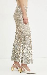 Spodnie eleganckie Luisa Spagnoli  beżowe damskie 541579