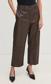 Spodnie eleganckie Sandro Ferrone  brązowe damskie SFS15YBERACHE