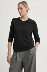 Kardigan Tommy Hilfiger  czarny WW0WW42370