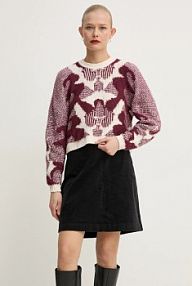 Sweter BA&SH  bordowy damski 1H24RORA