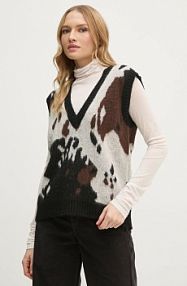 Kamizelka Sisley  szara damska 106QL4015