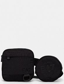 Saszetka nerka EA7 Emporio Armani  czarna damska AF11936.7W000