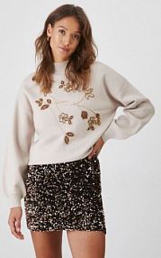 Sweter Medicine  beżowy damski RW24.SWDA07