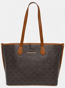 Torebka shopperka Valentino Bags  brązowa VBS8GT02