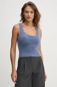 Kamizelka Sisley  niebieska damska 19VBMH00E