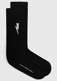 Skarpetki Neil Barrett  czarne damskie PBAC116.C9400