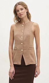 Kamizelka Answear.LAB  beżowa damska 92760.IKK