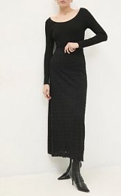 Spódnica maxi Answear.LAB  czarna 23409lj.ILK