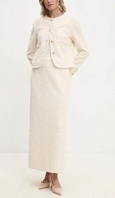 Spódnica maxi Answear.LAB  beżowa esk065.ILK