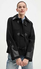 Kurtka przejściowa Silvian Heach  czarna damska GPA24049GB