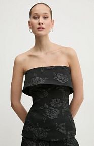 Bluzka Rotate  czarna damska 113307100