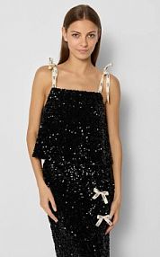 Bluzka BIZUU TOP.MELBA.czarna.AW24 czarna