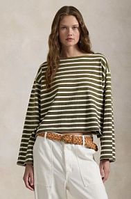 Longsleeve Polo Ralph Lauren  zielony damski 211959103