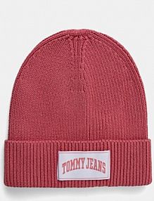 Czapka zimowa Tommy Jeans  różowa damska AW0AW16993