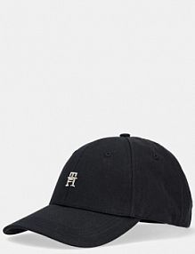 Czapka z daszkiem Tommy Hilfiger  czarna damska AW0AW16843