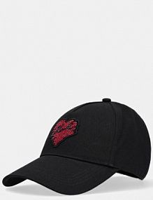 Czapka z daszkiem Karl Lagerfeld  czarna damska A1W33159