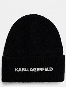 Czapka zimowa Karl Lagerfeld  czarna damska A1W33156