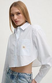 Koszula Calvin Klein Jeans niebieska damska J20J225078