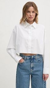 Koszula z długim rękawem Calvin Klein Jeans  beżowa J20J225079