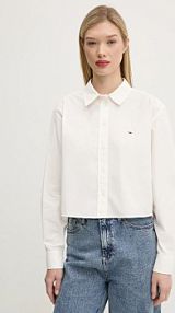 Koszula Tommy Jeans biała damska DW0DW19354
