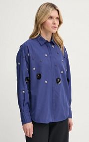 Koszula Bruuns Bazaar  granatowa damska BBW4201