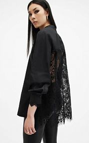 Koszula AllSaints czarna damska W085PB