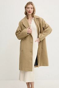 Płaszcz Tommy Jeans  beżowy damski DW0DW20166