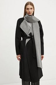 Płaszcz Karl Lagerfeld  czarny damski A1W15018