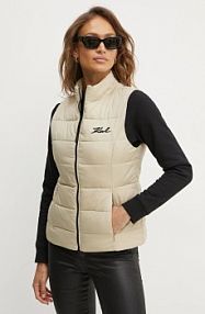 Kamizelka Karl Lagerfeld  beżowa damska 246W1512