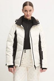 Kurtka narciarska Guess  beżowa W4PL3N.WH0K0