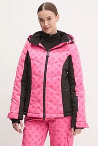 Kurtka narciarska Guess  różowa W4PL3N.WH0K0