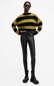 Legginsy AllSaints  czarne damskie W049TB