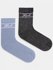 Skarpetki Karl Lagerfeld  srebrne damskie A1W47079